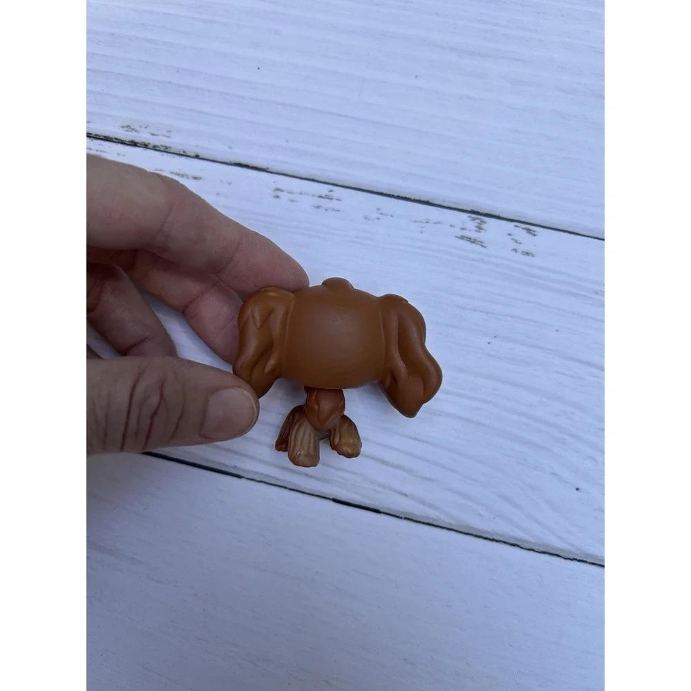 Littlest Pet Shop #252 Spaniel Brown Cocker Dog Green Eyes